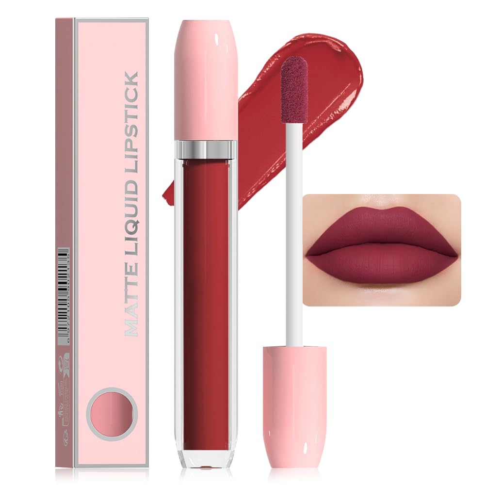 Super Stay Matte Longwear No-Budge Liquid Lipstick Makeup,Highly Pigmented Color and Instant Shine, Cheeky, Soft Matte Lip Cream Lightweight Lipgloss
