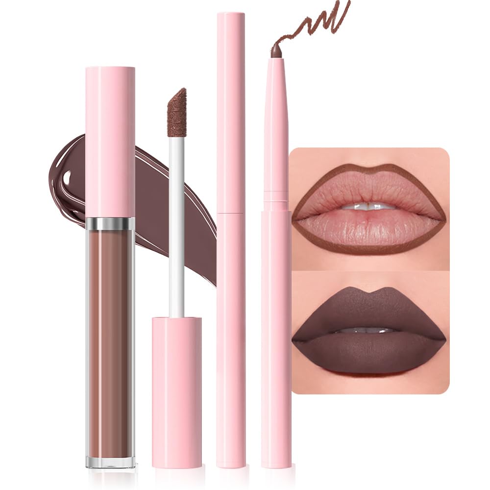 evpct DNM 3Pcs Dark Ruby Fire Red Matte Liquid Lipstick Lip Stain Lipgloss sets for Women 24 Hour Red Matte Lipstick Long Lasting Smudge Proof