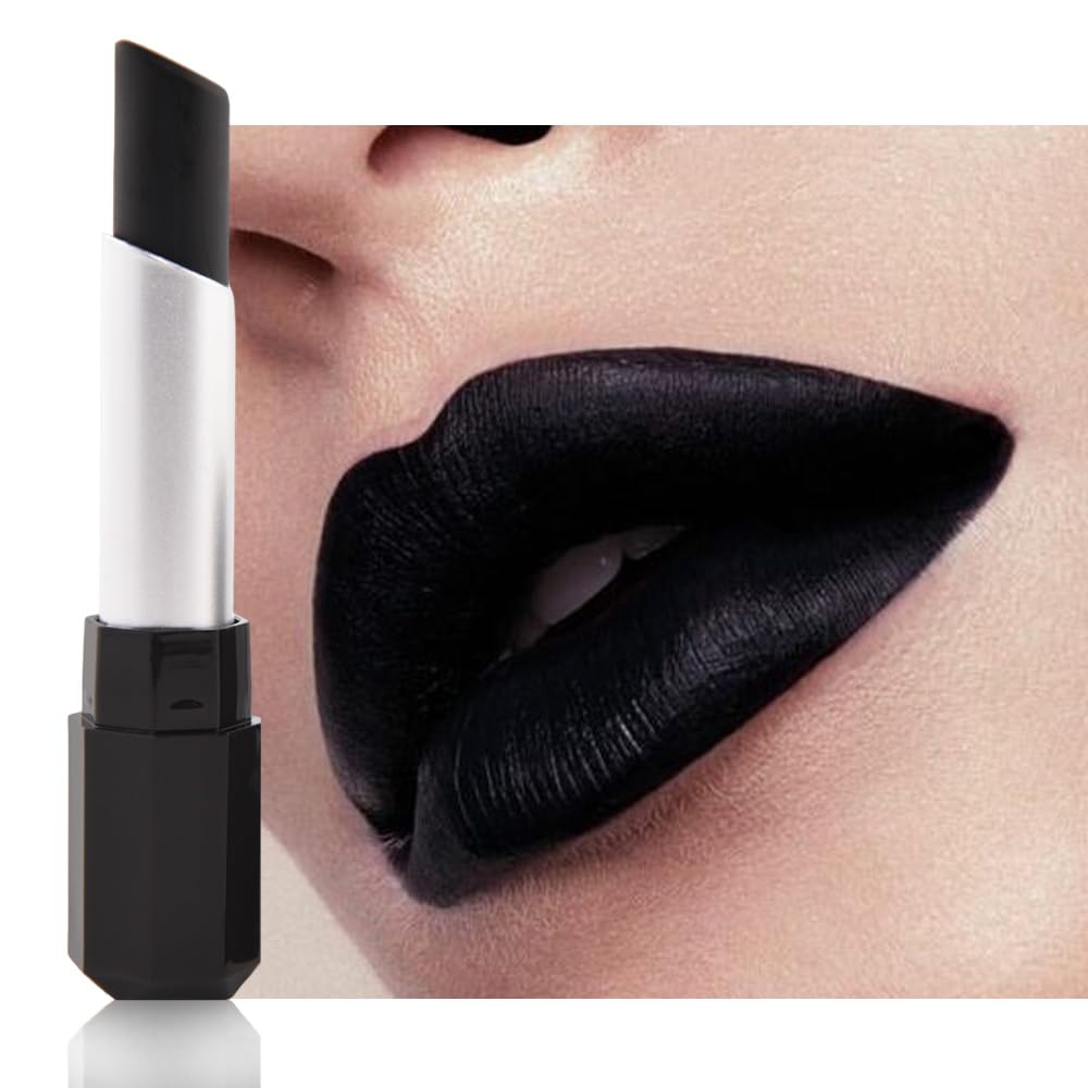 Sky Blue Matte Lipstick - Pigmented Lip Crayon & Face Paint Stick for Women Everyday Halloween Birthday Party Wear, Younger-Looking Lip Makeup, Labial para fiesta de disfraces 16
