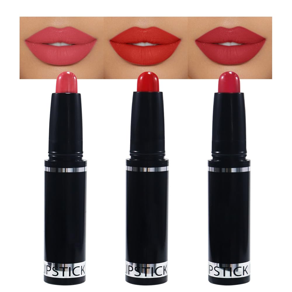 Nude Lipstick Matte Sets,Light to Dark Velvet Lipstick for Women Long Lasting Waterproof 24 Hours Lip Stick Lip Stain Makeup Gift Sets,labiales mate 24 horas originales