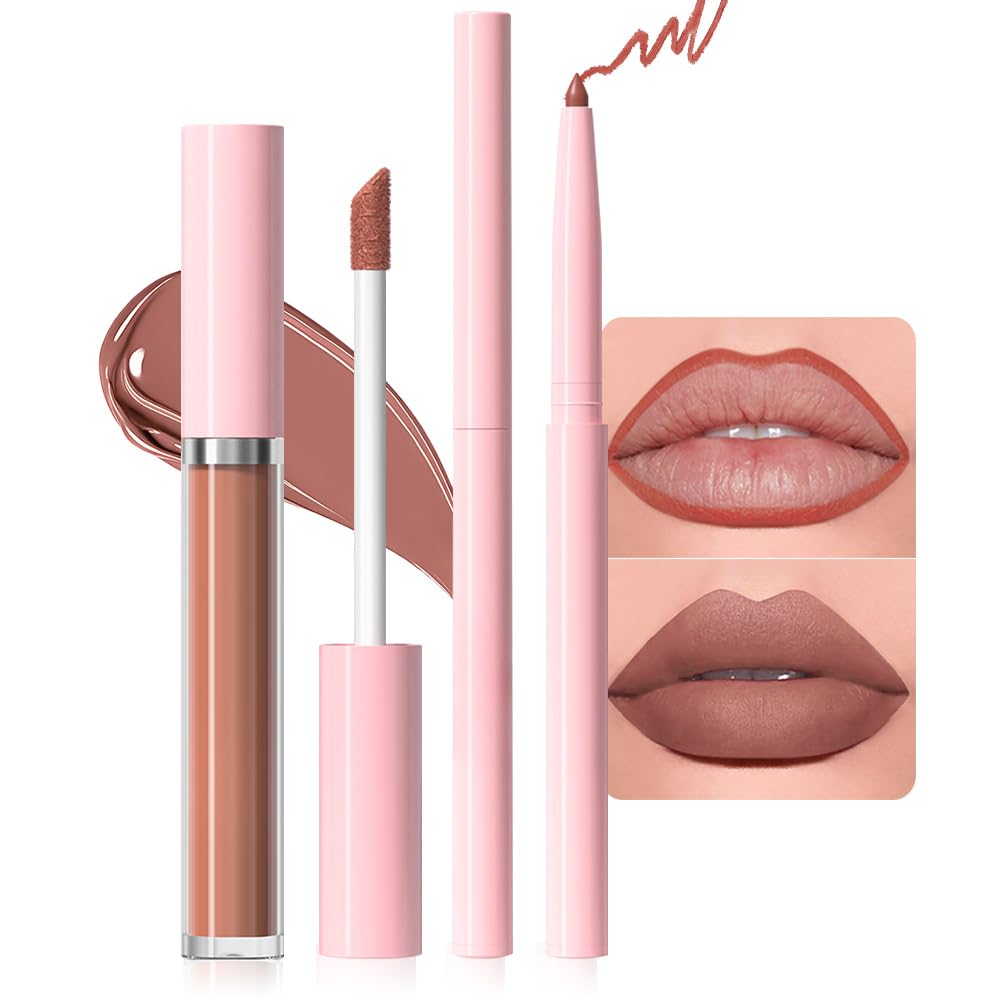 evpct DNM 3Pcs Dark Ruby Fire Red Matte Liquid Lipstick Lip Stain Lipgloss sets for Women 24 Hour Red Matte Lipstick Long Lasting Smudge Proof