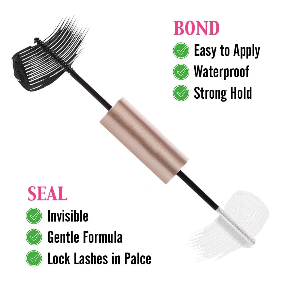 Lash Bond and Seal, Long Lasting Waterproof Eyelash Glue, Lash Bond and Seal for Eyelash Extensions Cluster Lash Glue, Lash Extension Glue, Individual Lash Glue