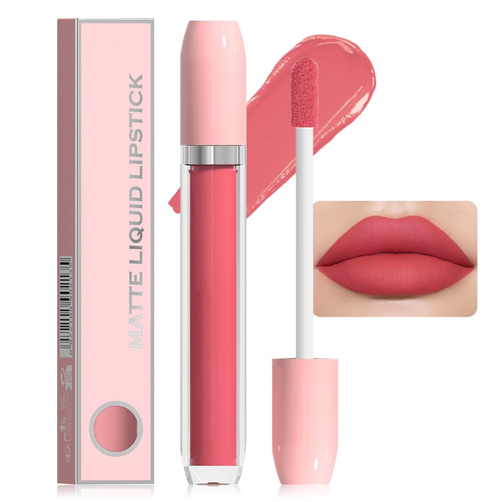 Super Stay Matte Longwear No-Budge Liquid Lipstick Makeup,Highly Pigmented Color and Instant Shine, Cheeky, Soft Matte Lip Cream Lightweight Lipgloss
