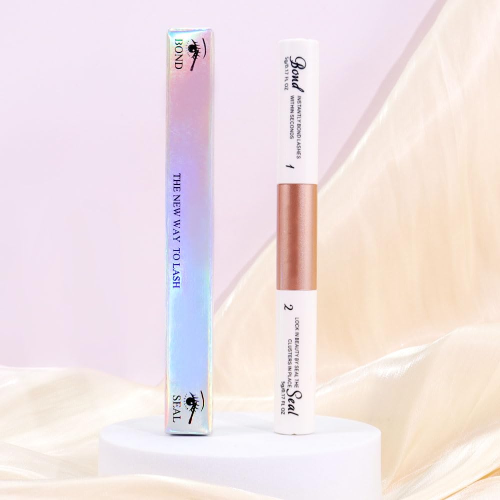 Lash Bond and Seal, Long Lasting Waterproof Eyelash Glue, Lash Bond and Seal for Eyelash Extensions Cluster Lash Glue, Lash Extension Glue, Individual Lash Glue