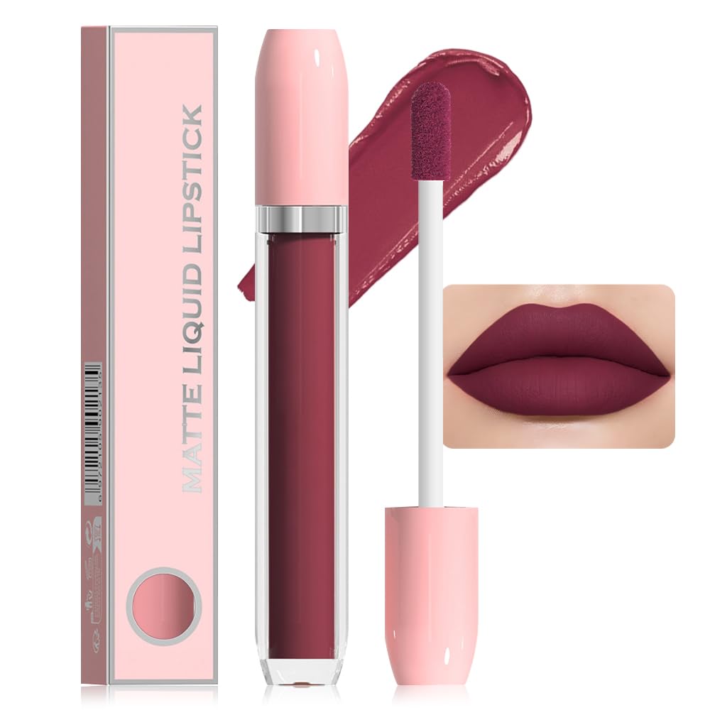 Super Stay Matte Longwear No-Budge Liquid Lipstick Makeup,Highly Pigmented Color and Instant Shine, Cheeky, Soft Matte Lip Cream Lightweight Lipgloss