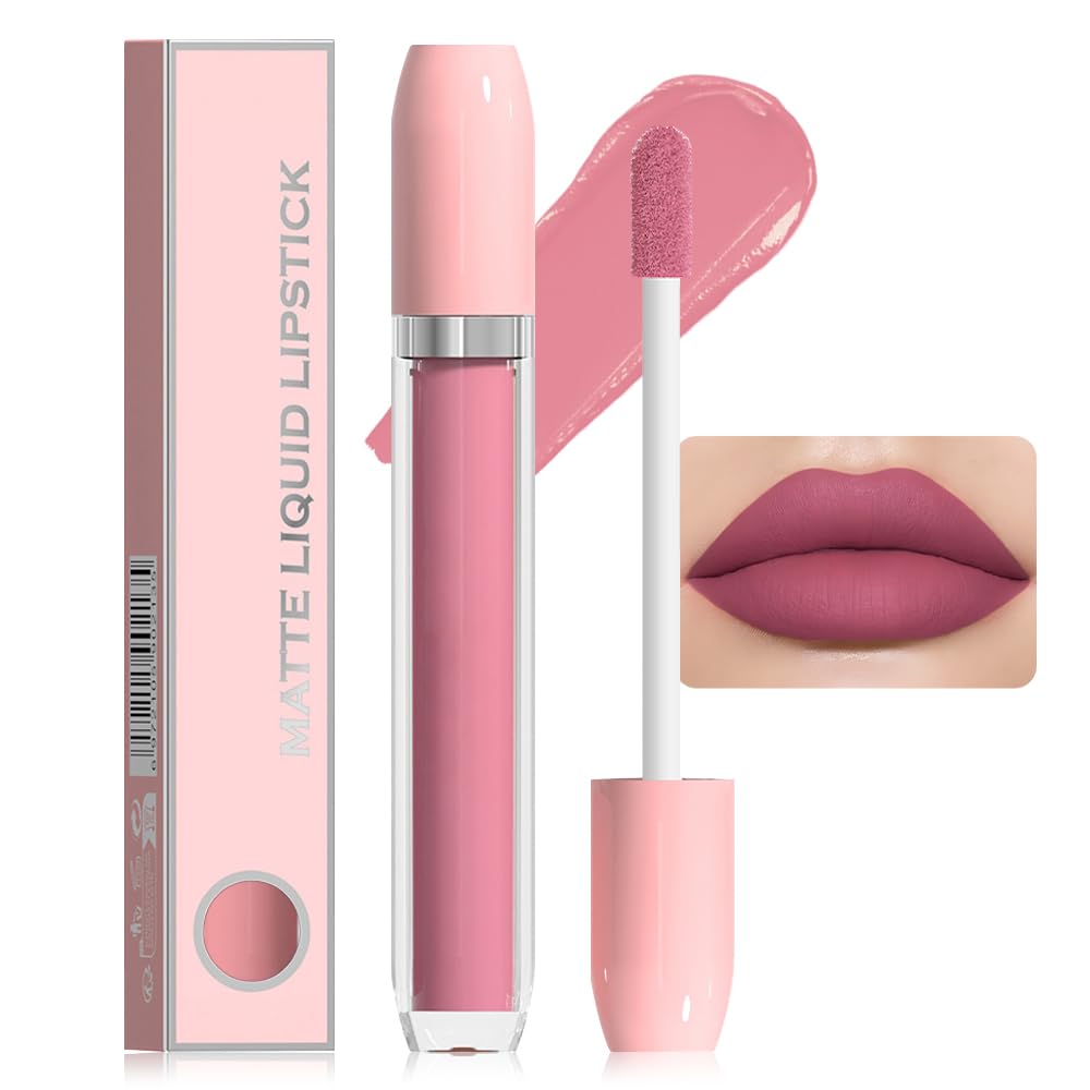 Super Stay Matte Longwear No-Budge Liquid Lipstick Makeup,Highly Pigmented Color and Instant Shine, Cheeky, Soft Matte Lip Cream Lightweight Lipgloss