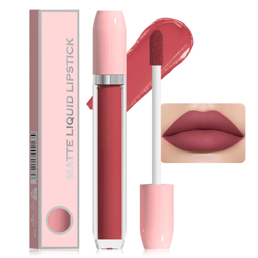 Super Stay Matte Longwear No-Budge Liquid Lipstick Makeup,Highly Pigmented Color and Instant Shine, Cheeky, Soft Matte Lip Cream Lightweight Lipgloss