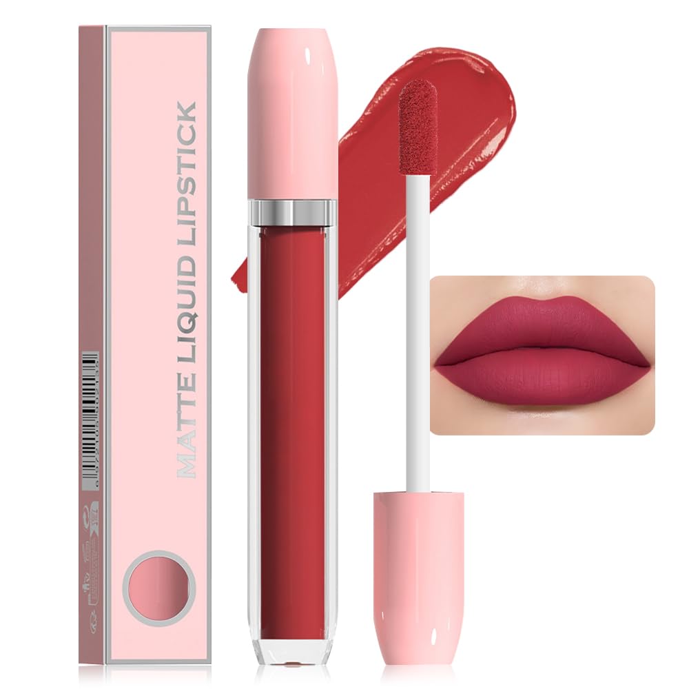 Super Stay Matte Longwear No-Budge Liquid Lipstick Makeup,Highly Pigmented Color and Instant Shine, Cheeky, Soft Matte Lip Cream Lightweight Lipgloss