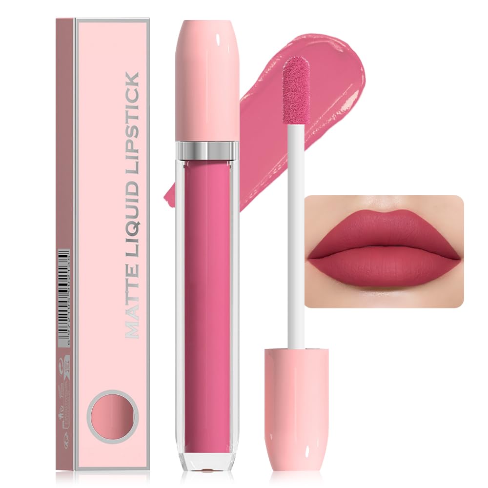 Super Stay Matte Longwear No-Budge Liquid Lipstick Makeup,Highly Pigmented Color and Instant Shine, Cheeky, Soft Matte Lip Cream Lightweight Lipgloss