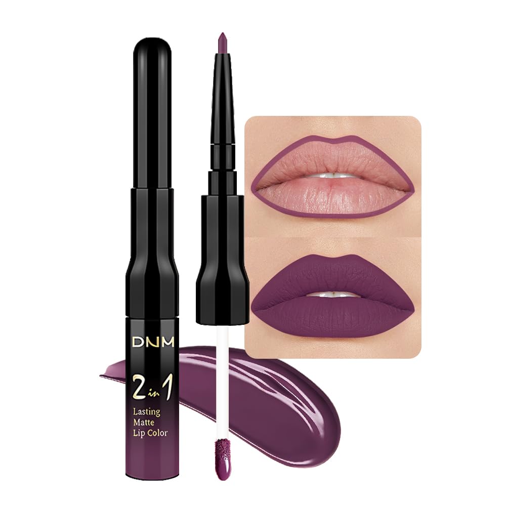 evpct 1Pcs Ruby Stoplight Red Lip Stain Paint Matte Lip Liner and Lipstick Set Long Lasting Smudge Proof labiales matte mate larga duracion listip 24 hours a prueba de agua mate 24 horas originales,05