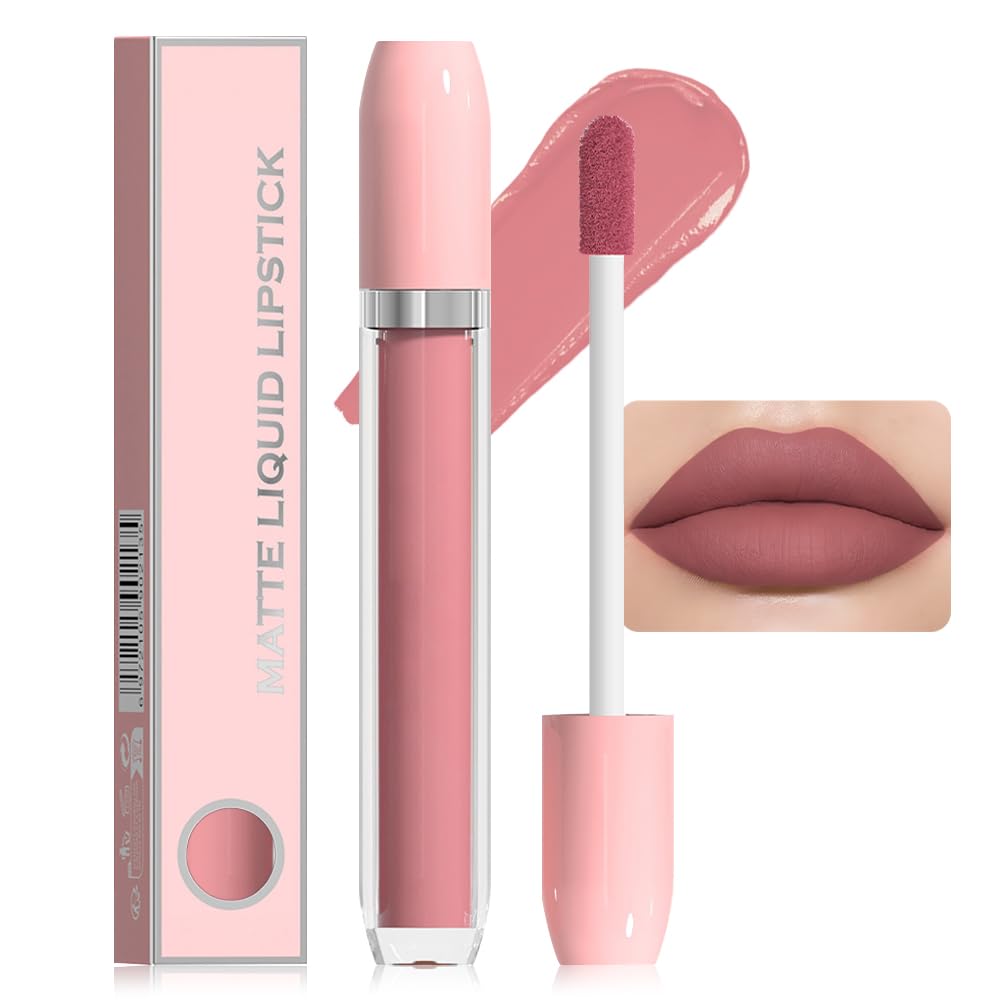 Super Stay Matte Longwear No-Budge Liquid Lipstick Makeup,Highly Pigmented Color and Instant Shine, Cheeky, Soft Matte Lip Cream Lightweight Lipgloss