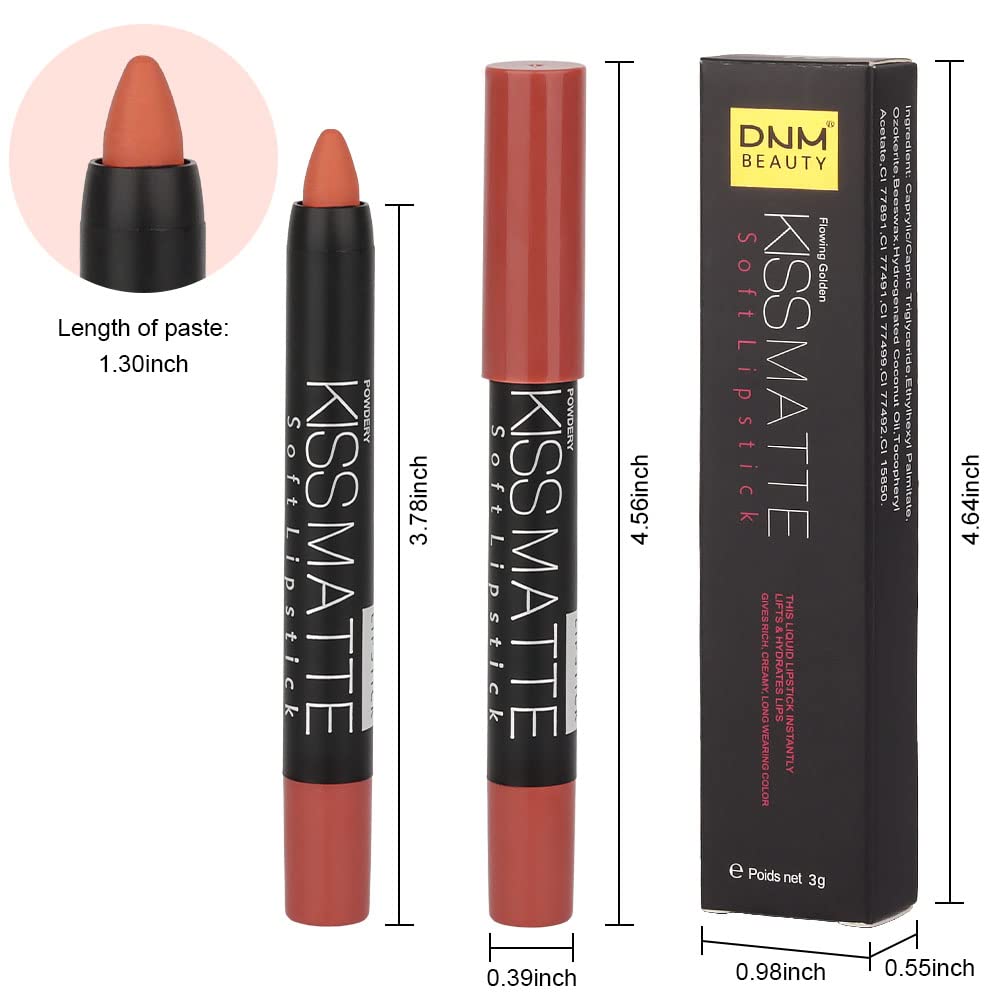 evpct 8Pcs Dark Ruby Red Plum Purple Wine Nude Beige Brown Matte Lipstick and Lip Crayon Liner Pencil Pen Set for Women labial labiales mate magicos 24 horas originales pintalabios permanente 24 horas