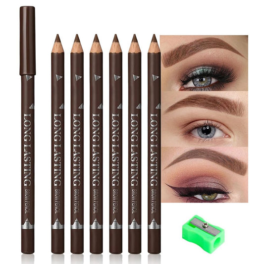 Eyebrow pencil black, wooden hard-core eyebrow pencils, eyebrow pencil Black, eyebrow and eyeliner pencils, waterproof and sweat-proof, beginner makeup eyebrow pencil, Black eyeliner pencils