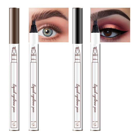 Eyebrow Ink Pencil by Brow Stylist -Micro 4 Point Brow Pen Lift & Snatch Eyebrow Pen Kits with 3 Eyebrow Stencil Long-Lasting Waterproof Natural Eyebrow Hair
