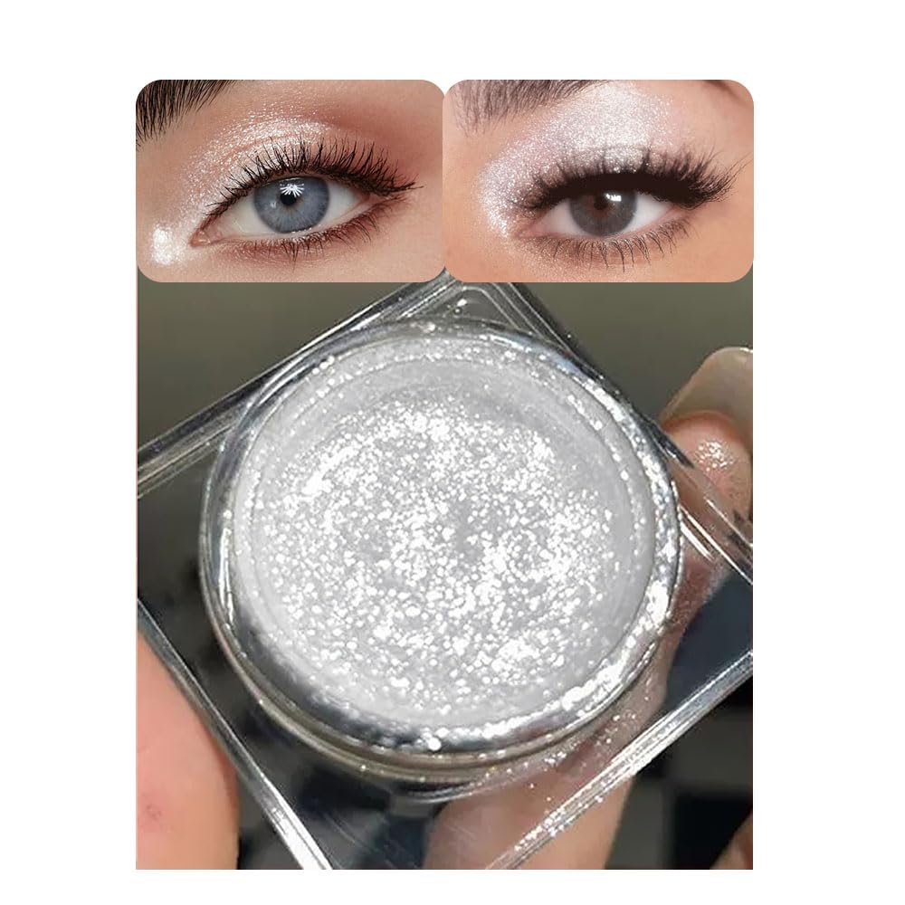 Single Gold Brown Glitter Shimmer Eyeshadow,Bright High Pigment Intense Monochrome Eye Shadow,Buildable Sparkly Eye Glitter Shimmer Finish,24 Hour Eye Makeup Longwear Waterproof,Blendable