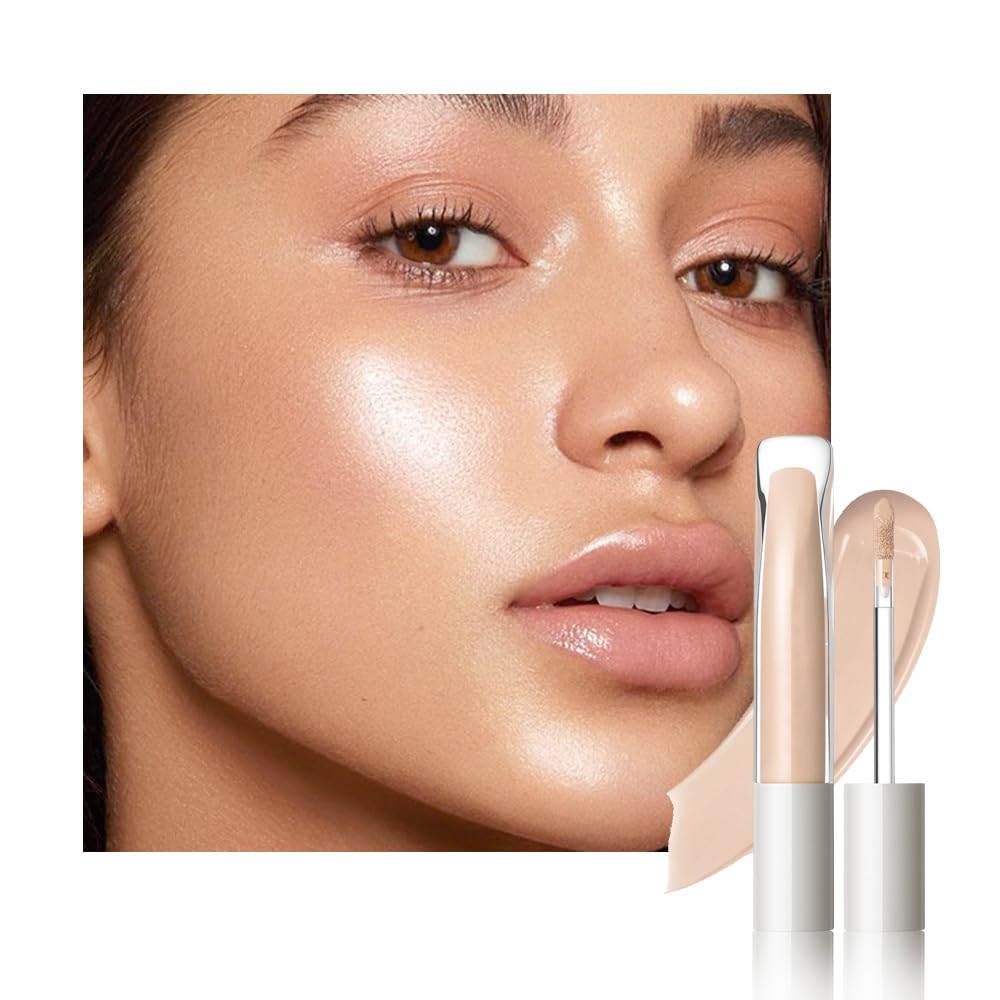 Kaely Liquid Concealer for Older Women, Under Eye Brightener Full Coverage Concealer for Dark Circles, Foundation Face Makeup Lightweight Waterproof, Color Corrector de ojeras, 03 Medium Natural