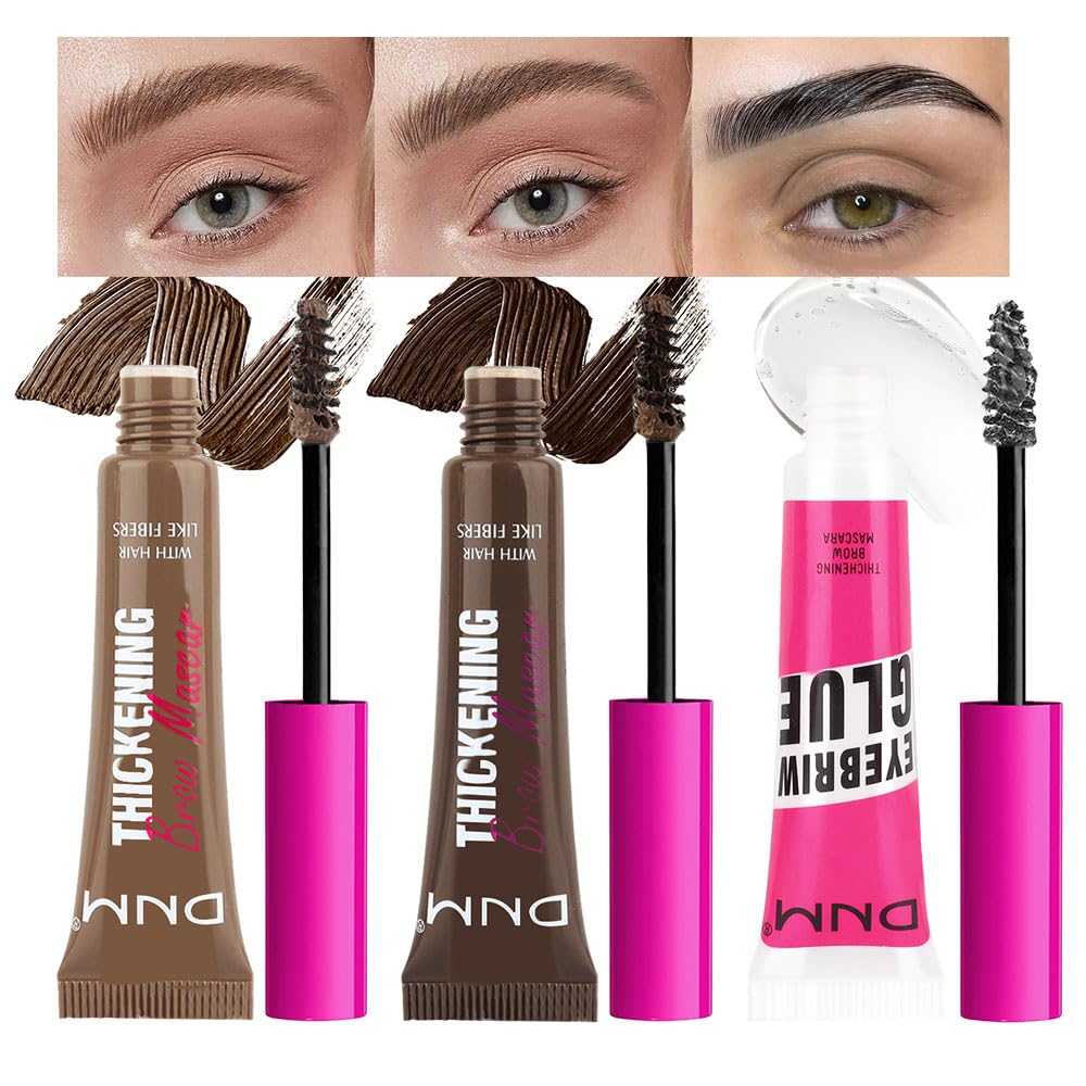 Tinted Thickening Brow Mascara,Brow Fast Sculpt,Waterproof, Transfer-proof, Brush to Fill in Eyebrows and Cover Gray Hairs - Cruelty Free - Light Medium Brown (1pc 05 Cool Ash Brown)