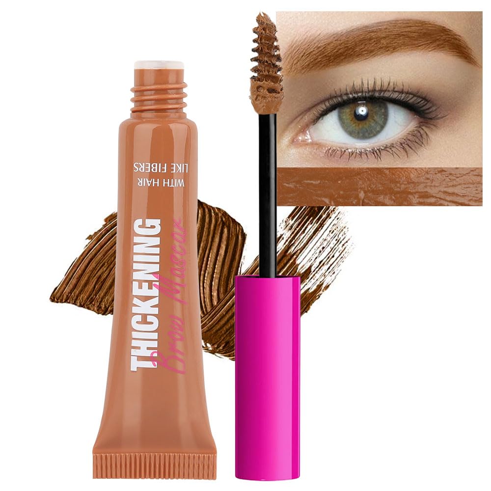 Tinted Thickening Brow Mascara,Brow Fast Sculpt,Waterproof, Transfer-proof, Brush to Fill in Eyebrows and Cover Gray Hairs - Cruelty Free - Light Medium Brown (1pc 05 Cool Ash Brown)