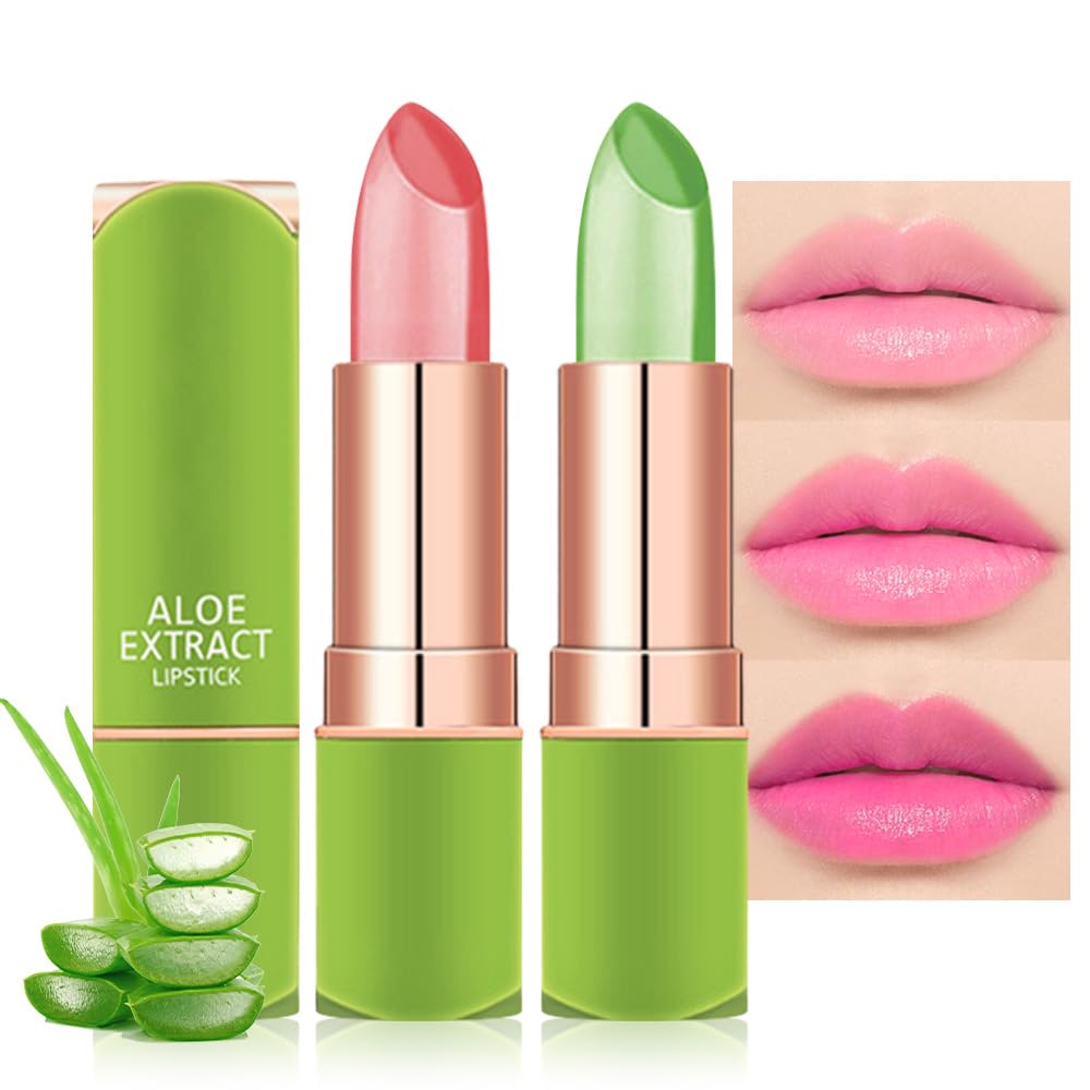 BINGBRUSH Color Changing Lipstick Lip Balm,Korean Magic Lipstick Color Change Changing Lip Tint Tinted Stain Gloss Balm Long Lasting Waterproof Moisturizer (213#)