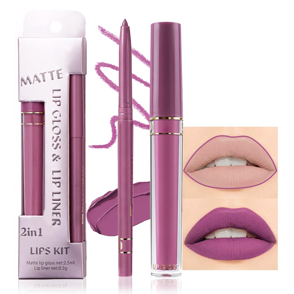 evpct DNM 3Pcs Dark Ruby Fire Red Matte Liquid Lipstick Lip Stain Lipgloss sets for Women 24 Hour Red Matte Lipstick Long Lasting Smudge Proof