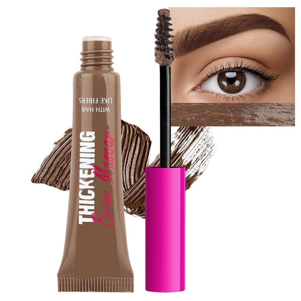 Tinted Thickening Brow Mascara,Brow Fast Sculpt,Waterproof, Transfer-proof, Brush to Fill in Eyebrows and Cover Gray Hairs - Cruelty Free - Light Medium Brown (1pc 05 Cool Ash Brown)
