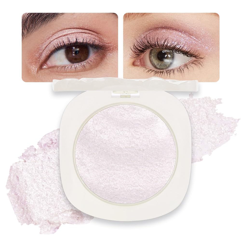 Single Gold Brown Glitter Shimmer Eyeshadow,Bright High Pigment Intense Monochrome Eye Shadow,Buildable Sparkly Eye Glitter Shimmer Finish,24 Hour Eye Makeup Longwear Waterproof,Blendable