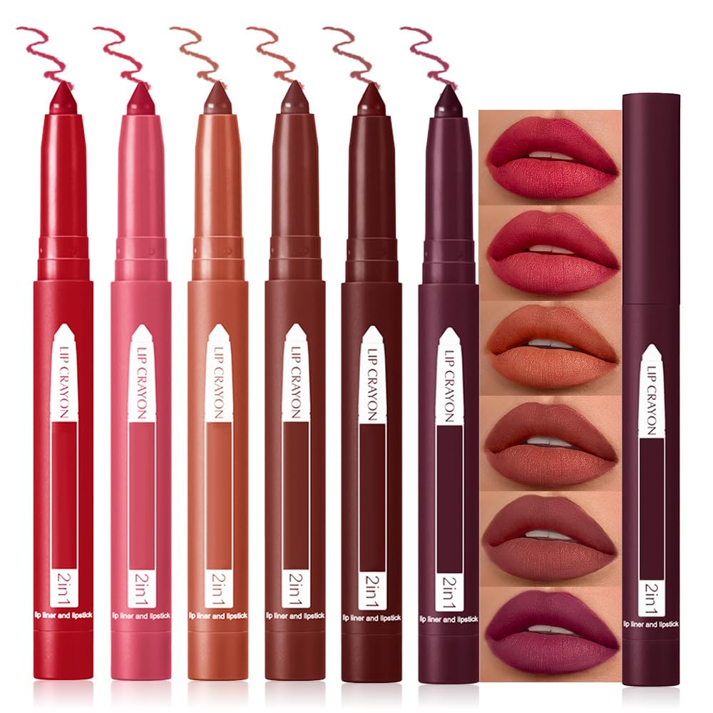 BINGBRUSH Crayon Matte Longwear Lipstick Pack Set,Moisture Smooth Color Stick Ultimate Lip Crayon for Makeup Collection - Waterproof Velvet Lipgloss (01#, 1 Count (Pack of 1))