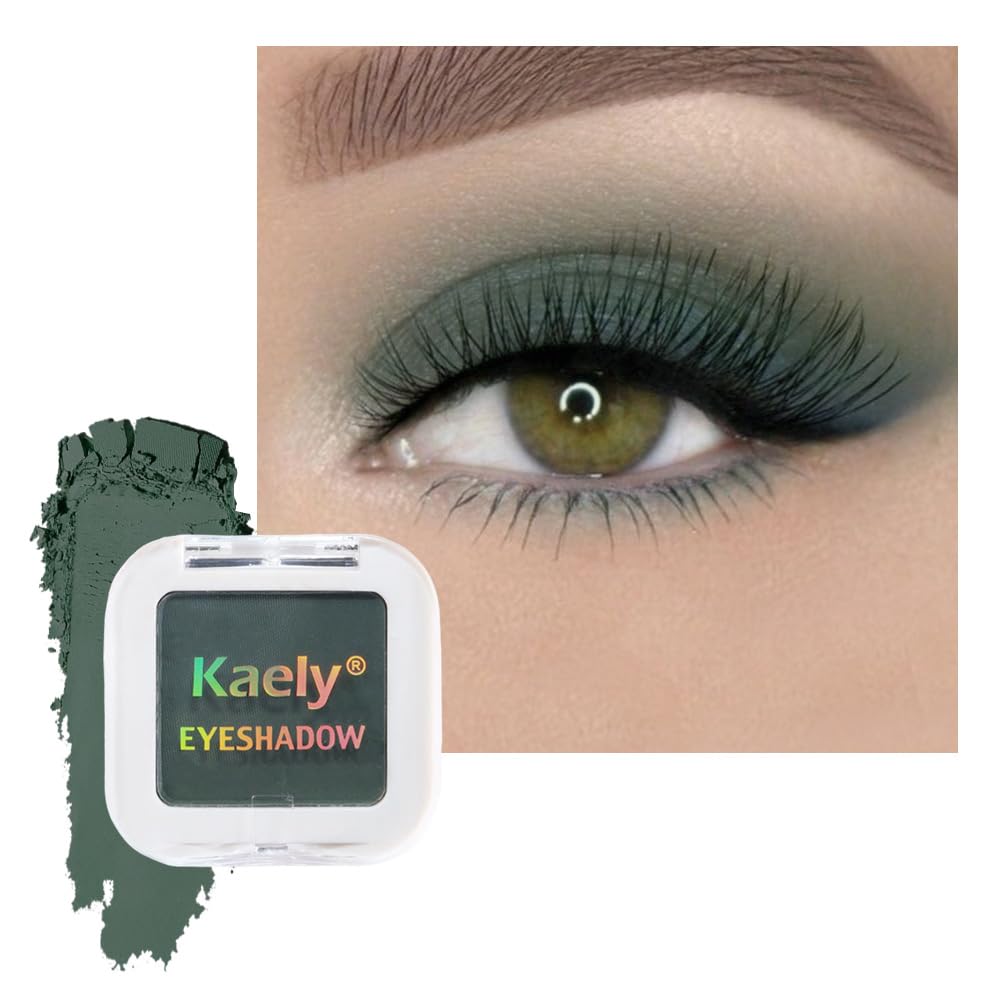 Kaely Pressed Single Eyeshadow Makeup, Taupe Matte Highly Pigmented Monochrome Eye Shadow Palette, Waterproof Neutral Powde Mini Eyeshadow, sombras para ojos, Lightweight Blendable, 05