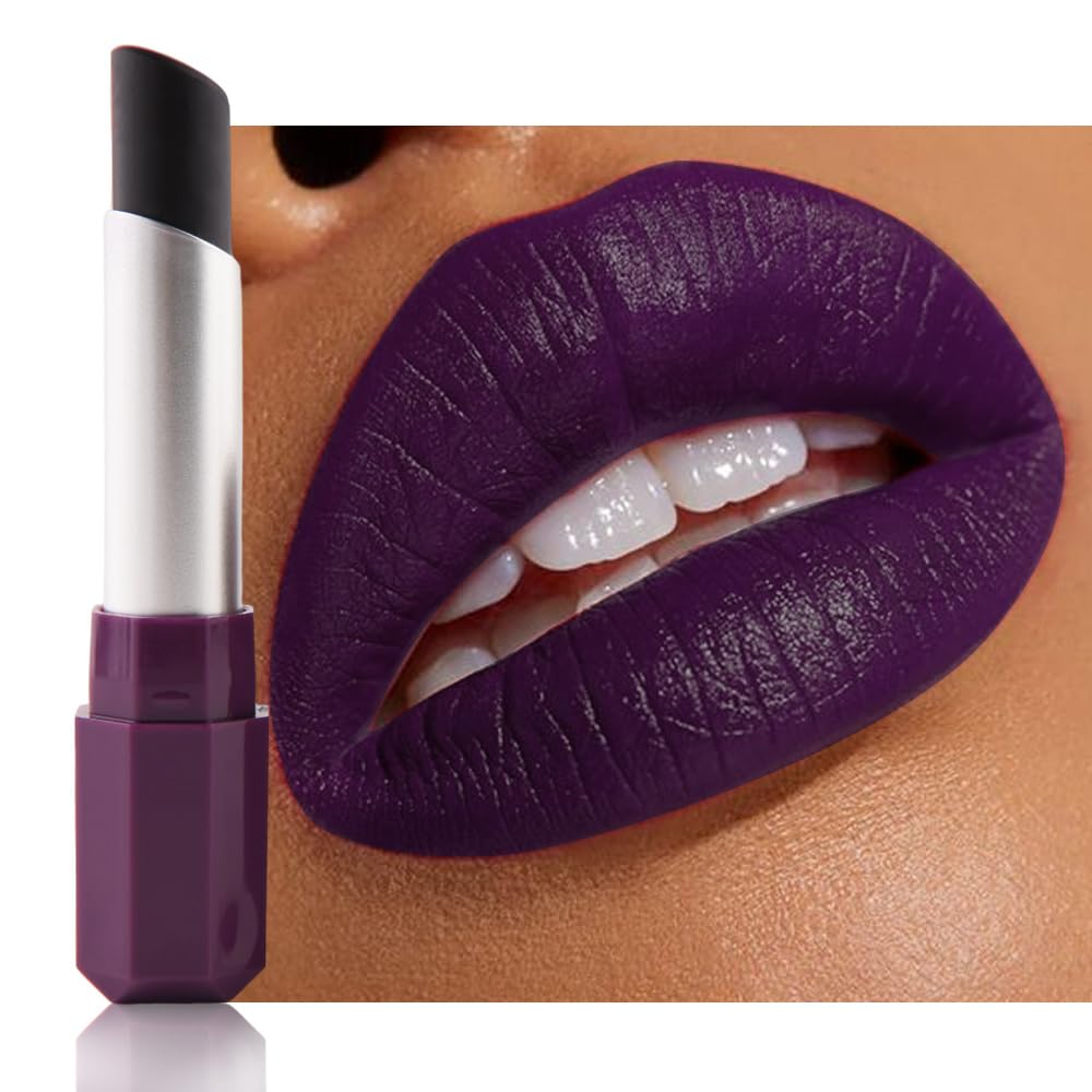 Sky Blue Matte Lipstick - Pigmented Lip Crayon & Face Paint Stick for Women Everyday Halloween Birthday Party Wear, Younger-Looking Lip Makeup, Labial para fiesta de disfraces 16