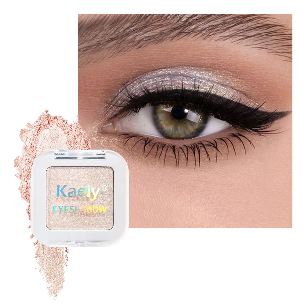 Kaely Pressed Single Eyeshadow Makeup, Taupe Matte Highly Pigmented Monochrome Eye Shadow Palette, Waterproof Neutral Powde Mini Eyeshadow, sombras para ojos, Lightweight Blendable, 05