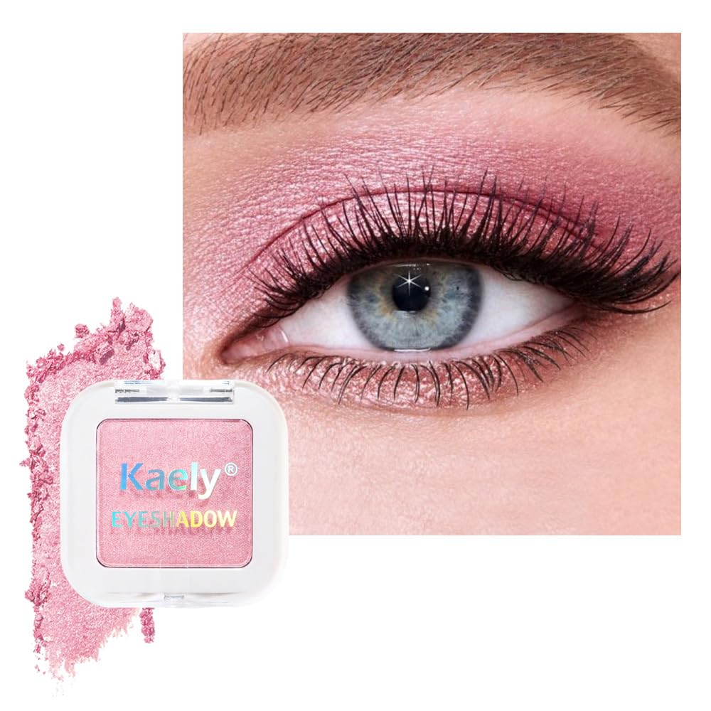 Kaely Pressed Single Eyeshadow Makeup, Taupe Matte Highly Pigmented Monochrome Eye Shadow Palette, Waterproof Neutral Powde Mini Eyeshadow, sombras para ojos, Lightweight Blendable, 05
