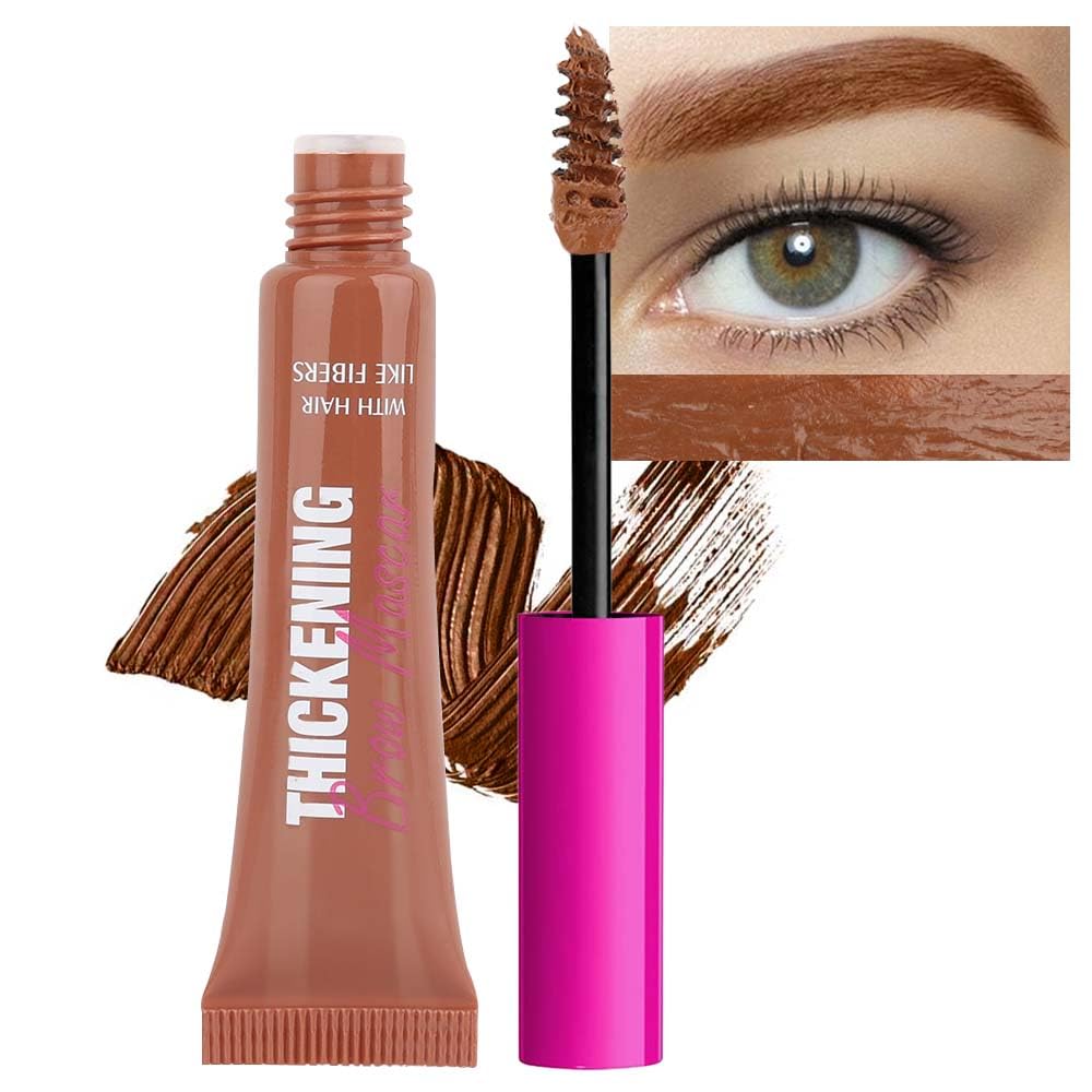 Tinted Thickening Brow Mascara,Brow Fast Sculpt,Waterproof, Transfer-proof, Brush to Fill in Eyebrows and Cover Gray Hairs - Cruelty Free - Light Medium Brown (1pc 05 Cool Ash Brown)