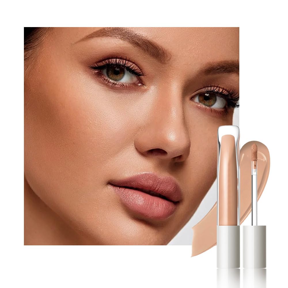 Kaely Liquid Concealer for Older Women, Under Eye Brightener Full Coverage Concealer for Dark Circles, Foundation Face Makeup Lightweight Waterproof, Color Corrector de ojeras, 03 Medium Natural