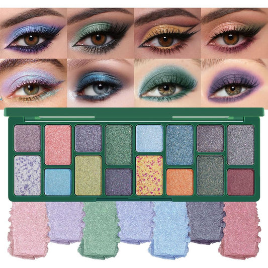 6 Colors Mini Naked Eyeshadow Makeup Palette, Neutral Nude Eye Shadow, Pink&Purple& Brown Matte Make Up Pallet with Mirror Highly Pigmented Long Lasting Waterproof Travel Size Gift Kit (Pink)
